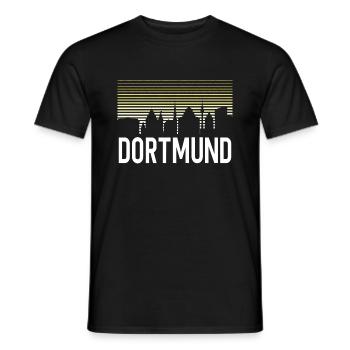 Dortmund Skyline Ruhrpott Souvenirs de la région de la Ruhr - T-shirt homme - noir - Devant - AI Model Male 178 light (178cm)