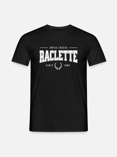 Raclette . Swiss Cheese - Männer T-Shirt - Schwarz