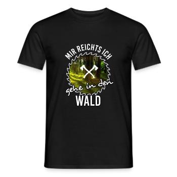 Mir reichts ich gehe in den Wald - Männer T-Shirt - Schwarz - Vorne - AI Model Male 178 light (178cm)