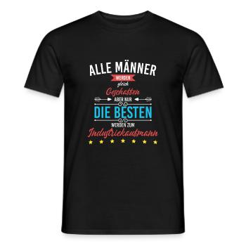 Nur die besten werden Industriekaufmann Geschenk - Männer T-Shirt - Schwarz - Vorne - AI Model Male 178 light (178cm)