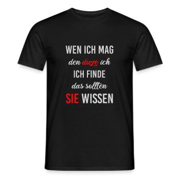 Ich hasse Menschen lustiger Spruch für Zyniker - Männer T-Shirt - Schwarz - Vorne - AI Model Male 178 light (178cm)