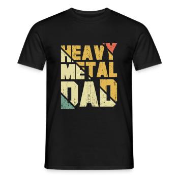 Heavy Metal père père Metal Fan musique Rock Punk - T-shirt homme - noir - Devant - AI Model Male 178 light (178cm)