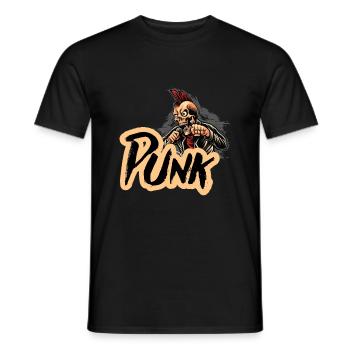 Punk Punker Heavymetal Punkrock Geschenk - Männer T-Shirt - Schwarz - Vorne - AI Model Male 178 light (178cm)