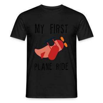 My First Plane Ride 4 - Männer T-Shirt - Schwarz - Vorne - AI Model Male 178 light (178cm)
