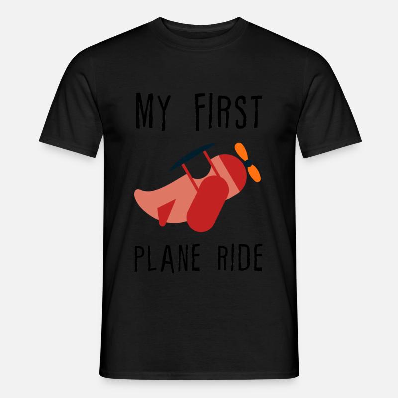 My First Plane Ride 4 - Männer T-Shirt - Schwarz