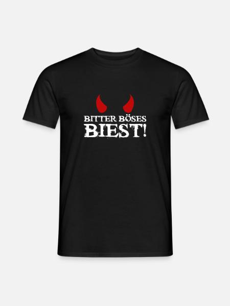 Bitter Böses Biest Lustig Fun Humor Zicke Teufel - Männer T-Shirt - Schwarz