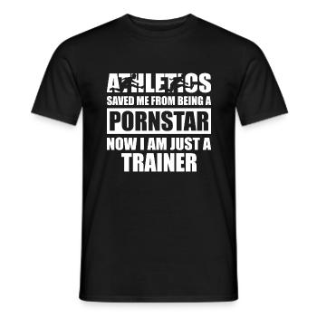 Athlétisme Athletics Pornstar Athlètes Proverbe - T-shirt homme - noir - Devant - AI Model Male 178 light (178cm)