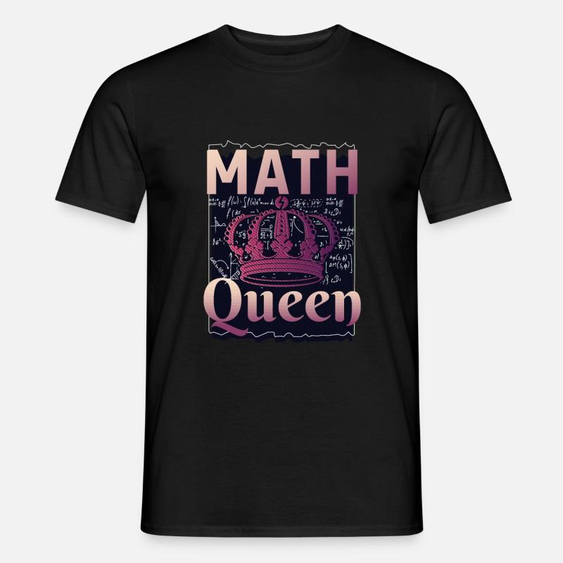 Math Queen - Männer T-Shirt - Schwarz