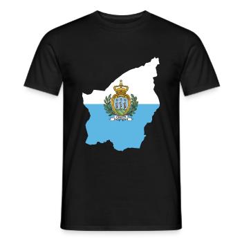 San Marino - Men's T-Shirt - black - Front - AI Model Male 178 light (178cm)