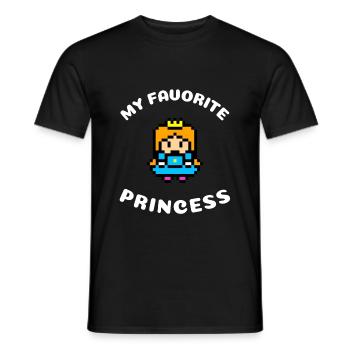 My Favorite Princess | Princess Royal Gift - Men's T-Shirt - black - Front - AI Model Male 178 light (178cm)