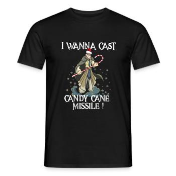 Magician Wizard RPG Jeu de rôle Stylo et papier - T-shirt homme - noir - Devant - AI Model Male 178 light (178cm)