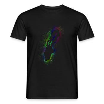 La Suède - T-shirt homme - noir - Devant - AI Model Male 178 light (178cm)