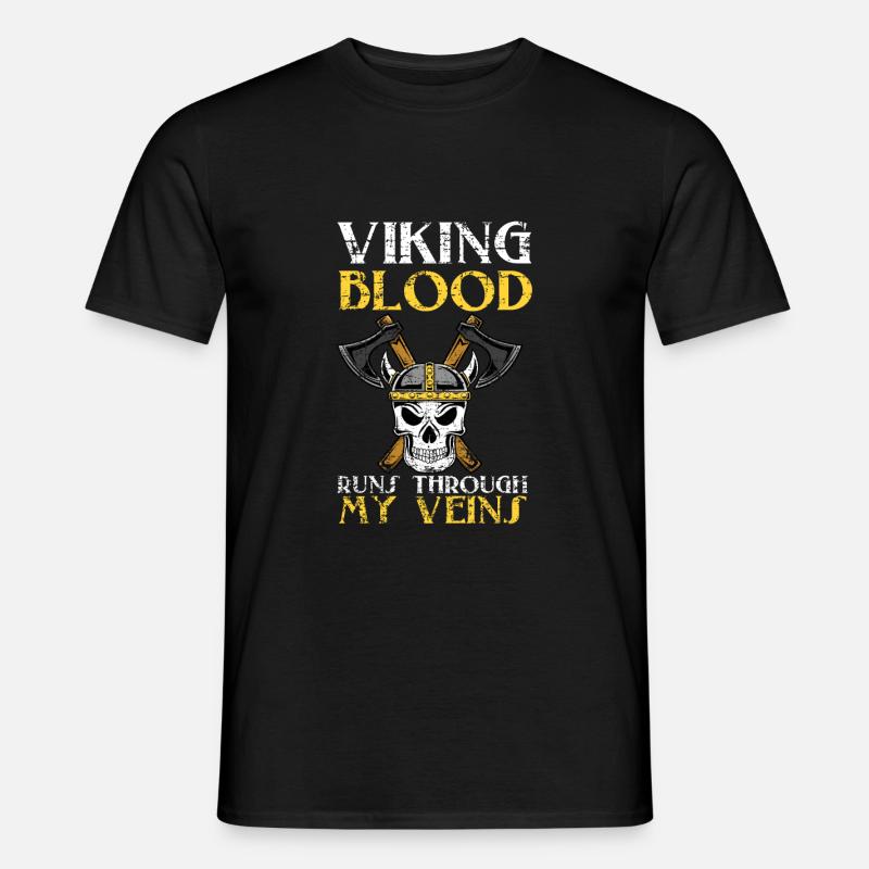 Viking Blut - Männer T-Shirt - Schwarz