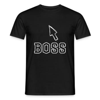 patron - T-shirt homme - noir - Devant - AI Model Male 178 light (178cm)