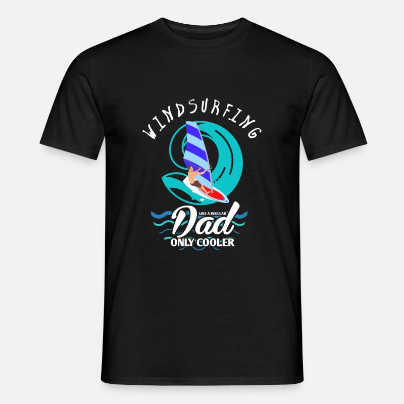 Windsurfer - Männer T-Shirt - Schwarz