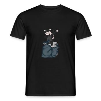 Opossum | Gift idea for opossum fans - Men's T-Shirt - black - Front - AI Model Male 178 light (178cm)