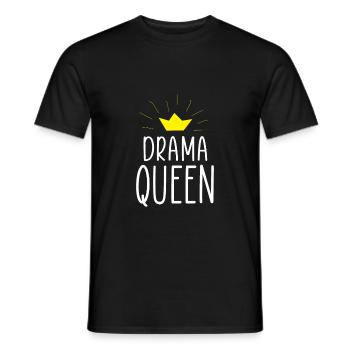 Drama Queen | Geschenk für die Königin - Männer T-Shirt - Schwarz - Vorne - AI Model Male 178 light (178cm)