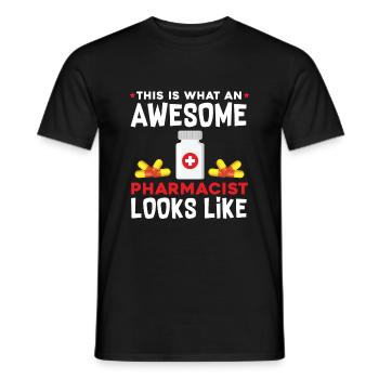 Super pharmacien - T-shirt homme - noir - Devant - AI Model Male 178 light (178cm)