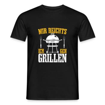 Grillen Grillfest Barbecue Griller Geschenk - Männer T-Shirt - Schwarz - Vorne - AI Model Male 178 light (178cm)