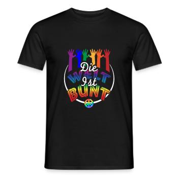 LGBTQIA Gleichberechtigung Geschlechter - Männer T-Shirt - Schwarz - Vorne - AI Model Male 178 light (178cm)