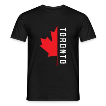 Trèfle de Toronto Canada - T-shirt homme - noir - Devant - AI Model Male 178 light (178cm)