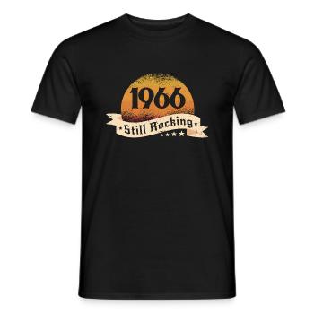 1966 - Men's T-Shirt - black - Front - AI Model Male 178 light (178cm)