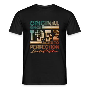 1952 Vintage Original Vintage Birthday - Men's T-Shirt - black - Front - AI Model Male 178 light (178cm)
