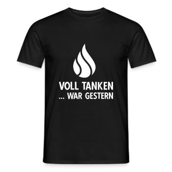 Benzinpreis Autofahrer Gas Preis Benzin - Männer T-Shirt - Schwarz - Vorne - AI Model Male 178 light (178cm)
