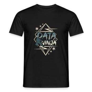Data Scientist Data Enginieer - Männer T-Shirt - Schwarz - Vorne - AI Model Male 178 light (178cm)