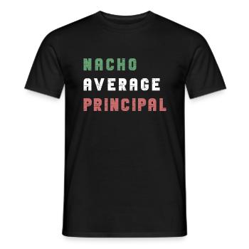 Cinco De Mayo Nacho Average Principal - Men's T-Shirt - black - Front - AI Model Male 178 light (178cm)