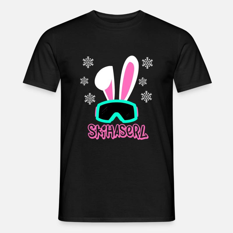Skihaserl - Männer T-Shirt - Schwarz