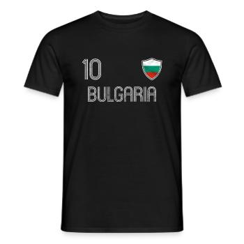 Bulgarie équipe de football - T-shirt homme - noir - Devant - AI Model Male 178 light (178cm)