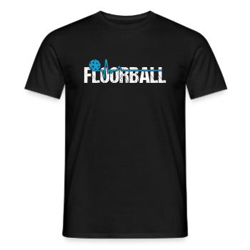 Floorball Joueur de Floorball Joueur de Floorball - T-shirt homme - noir - Devant - AI Model Male 178 light (178cm)