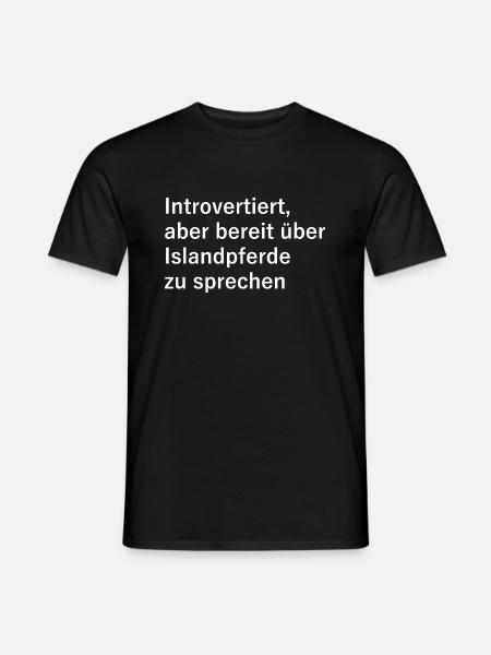 Islandpferde - Islandpferd - Männer T-Shirt - Schwarz