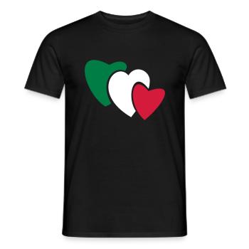 tricuore - T-shirt homme - noir - Devant - AI Model Male 178 light (178cm)