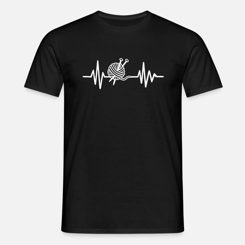 Stricken - Männer T-Shirt - Schwarz