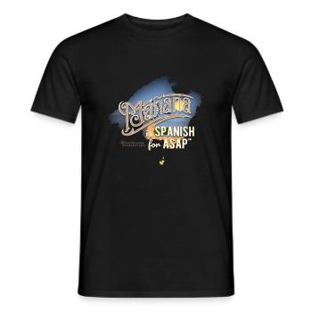 Mañana Saying T-Shirt Design - Men's T-Shirt - black - Front - AI Model Male 178 light (178cm)