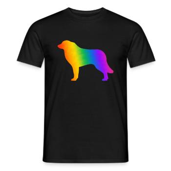 Pyrenäen-Sennenhund, vollständig anpassbar nach Wunsch - Männer T-Shirt - Schwarz - Vorne - AI Model Male 178 light (178cm)