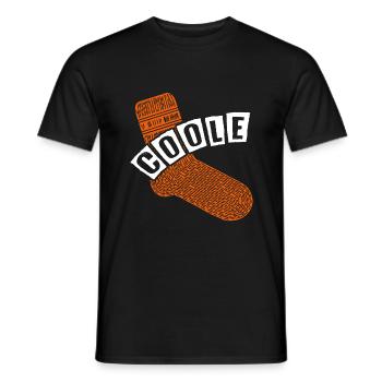 Coole Socke - lustiges Motivationsdesign - Männer T-Shirt - Schwarz - Vorne - AI Model Male 178 light (178cm)