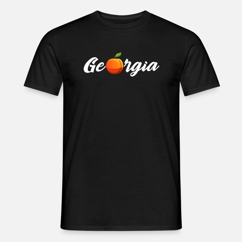 Georgia Peach State - Männer T-Shirt - Schwarz