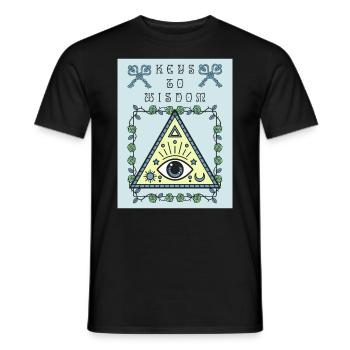 Third Eye, The All Seeing Eye, Occult - Men's T-Shirt - black - Front - AI Model Male 178 light (178cm)