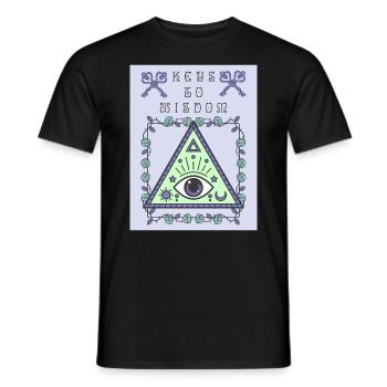 Third Eye, The All Seeing Eye, Occult - Men's T-Shirt - black - Front - AI Model Male 178 light (178cm)