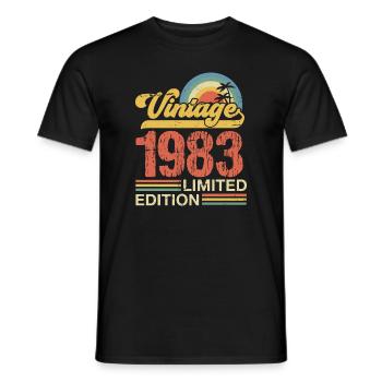 1983 - T-shirt homme - noir - Devant - AI Model Male 178 light (178cm)