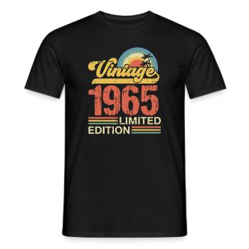 1965 - Männer T-Shirt - Schwarz - Vorne - AI Model Male 178 light (178cm)
