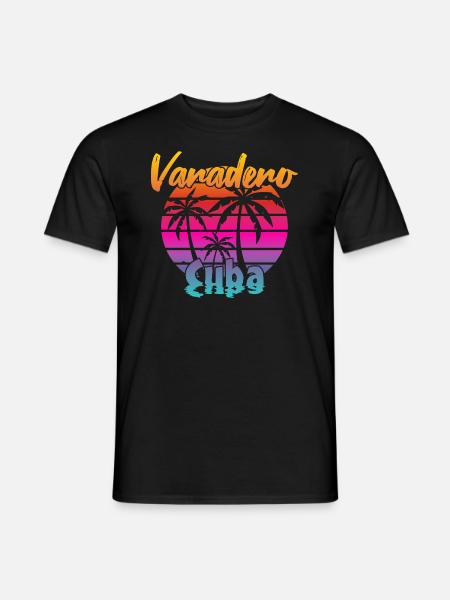 Varadero Cuba Sunset - Men's T-Shirt - black