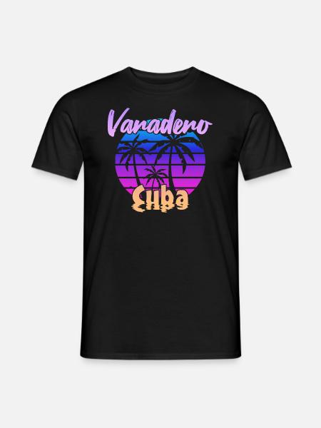 Varadero Cuba Sunset - Men's T-Shirt - black