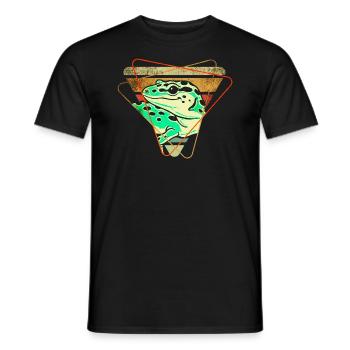 Gecko - Männer T-Shirt - Schwarz - Vorne - AI Model Male 178 light (178cm)