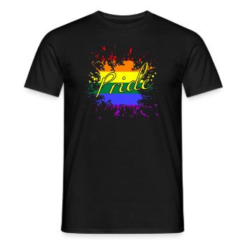 lgbtq, regenbogen, love is love, pride month - Männer T-Shirt - Schwarz - Vorne - AI Model Male 178 light (178cm)