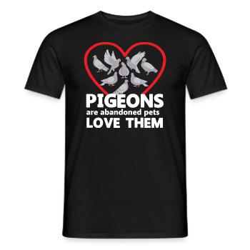 Liebe alle Tauben Design für Taubenliebhaber - Männer T-Shirt - Schwarz - Vorne - AI Model Male 178 light (178cm)