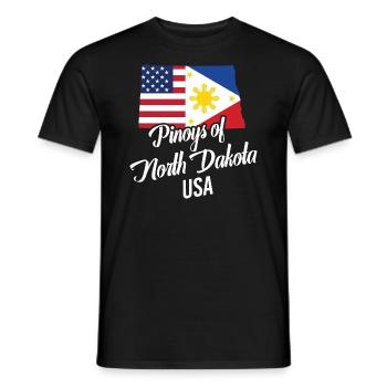 Les Philippins du Dakota du Nord conçoivent pour Proud - T-shirt homme - noir - Devant - AI Model Male 178 light (178cm)